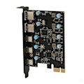 Pikkukuva 3 / 8: UP5300 5 portin USB 3.1 PCIe -laajennuskortti 5 Gbps nopean tiedonsiirron pöytätietokoneen laajennuskortti Windows 7 8 10 -käyttöjärjestelmälle OS X