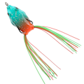 Miniatyrbilde 5 av 8: Artificial Fish Snakehead agn Naturtro myk froskelokking Swimbbait med krok og hale3#