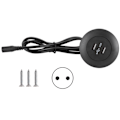 Miniatyrbilde 1 av 8: Dobbel USB2.0 ladesokkel telefonlader for elektrisk lenestol sofa hjemmemøbler deler svart EU-plugg 100‑240V