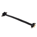 Pikkukuva 5 / 8: PCIE 3.0 1X jatkekaapeli 90 asteen oikean kulman PCIE Riser -kortti nauhajatke täydellä nopeudella 20 cm / 7,9 tuumaa