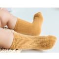 Miniatyrbilde 5 av 8: 3 par babystrømper i kammet bomull, myke og komfortable, rene farger, midtkne, høye ankelstrømper for gutter og jenter XS, passer for 0-6 måneder