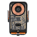 Miniatyrbillede 4 af 8: Trådløs Biloplader Auto Klemme Biltelefonholder 15W Maksimal QI Hurtigopladning Montering C11