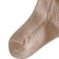 Miniatyrbillede 5 af 8: Baby Pige Leggings med Sød Sløjfe Dekoration Stribet Kammet Bomuld Baby Strømper til Forår Efterår Khaki XS (Anbefalet Højde 65 til 75 cm)