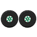 Pikkukuva 6 / 8: 2 kpl/setti 1,9 tuuman 120 mm pyörän vanteet renkaat Axial SCX10 D90 F350 1/10 RC-auton päivitysosille, vihreä musta