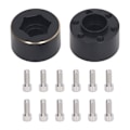 Miniatyrbilde 1 av 8: 2 stk. 1.9 2.2 Tommers Hjul Hex Nav Bredere Adapter Messing Svart Hjul Felg Adapter for Fjernstyrt Bil 12mm / 0.5in