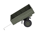 Pikkukuva 4 / 8: RC-auton perävaunun kaukosäädin tavarateline P06 Unimog mallille RC-auton varaosat lisävarusteet vihreä