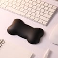 Miniatyrbillede 5 af 8: Mus håndledsstøtte Vandtæt ergonomisk hudvenlig Komfortabel tastatur håndledsstøtte til hjemmearbejde Sort