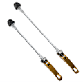 Miniatyrbillede 3 af 8: 2stk Road Mountain Cykel Quick Release Skewers Bike Forreste Bagspyd Tilbehør Gyldent