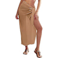 Pikkukuva 1 / 8: Pehmeä sarong-uima-asun peite naisille, rantapeite uima-asu Khaki
