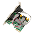 Miniatyrbillede 6 af 8: PCIe RS232 seriel adapterkort 2 port udvidelseskort PCI Express RS232 serielt værtscontrollerkort til Windows til Linux