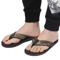 Miniatyrbillede 6 af 8: Sommer Letvægts FlipFlops MultiLayer AntiSlip Hjemmesko EVA FlipFlops sort bund(44)
