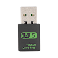 Miniatyrbillede 2 af 8: Trådløs netværkskortadapter Professionel 600 Mbps 2.4G 5G Dual Band USB WiFi Bluetooth 5.0 Adapter til stationær bærbar pc