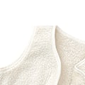 Pikkukuva 7 / 8: Lasten paksu fleece-liivi tytöille ja pojille, pitää lämpimänä, kaksipuolinen, talvi, hihaton, vetoketjullinen takki, beige, 110 cm / 43,31 tuumaa