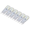 Miniatyrbillede 5 af 8: G9 pære dæmpbar øjenbeskyttelse energibesparende 14 LED'er 3W lyspære til lysekrone bordlampe 6 stk varmt lys 220V