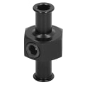 Miniatyrbillede 4 af 8: Brændstoftryksmåler Adapter T Form 3/8in Slangeport 1/8in NPT Fitting Universal Autodele Sort