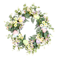 Miniatyrbild 1 av 8: Påskkrans Påskägg Daisy Garland Simulering Växter Dörrhängare Påskdekoration