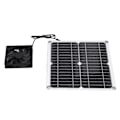 Miniatyrbillede 2 af 8: 12W solcellepanel-ventilatorsæt USB solcelledrevet ventilator til drivhuse skure kæledyrshuse mobiltelefonopladning