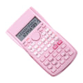 Miniatyrbild 3 av 8: Vetenskaplig kalkylator 12 siffror 240 funktioner Multifunktion stor display funktion miniräknare med glidande hårt cover Sakura Pink