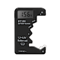 Miniatyrbillede 1 af 8: Batteritester Kapacitetstester Måler Digitalt Displayværktøj til AA AAA 6F22 9V 1.5V Sort