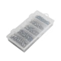 Miniatyrbilde 8 av 8: 210 stk/parti 8 form fiskesvinger med solide ringer rullende metall fiskekobling