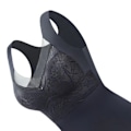 Miniatyrbillede 7 af 8: Camisole Kvinder Polstret Tanktop med Indbygget BH Tynd Is Silke Åndbar til Sommer Sort XL (til 50‑62,5 kg)