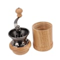 Miniatyrbillede 2 af 8: Kaffe kværn manuel eg stål retro ergonomisk håndsving håndtag konisk slibning kerne bærbar kaffebønne kværn lys farve