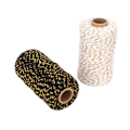 Miniatyrbild 6 av 8: 2 rullar Twine String Safe 0,08in 109yd Bomull Multi färger Bakersgarn för inslagning och dekoration