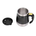 Miniatyrbild 1 av 8: Självrörande mugg automatisk blandning magnetisk mugg rostfritt stål kaffekopp för drycker te varm choklad mjölk svart