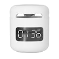 Pikkukuva 4 / 8: JM01 BT Kellokaiutin Monitoiminen Säädettävä Kannettava BT Kellokaiutin Radio LED-näytöllä Valkoinen