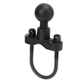 Miniatyrbilde 4 av 8: U-Bolt Styremontering Base 1 tommers Kulehode Gummibelagt for Sykler Motorsykler 12,7‑36 mm Stangskinne