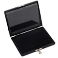 Miniatyrbillede 1 af 8: PU lædercover Sort saxofon Klarinet Reed Container Box Case med Slots til 6 stk Reeds