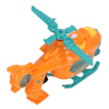 Miniatyrbillede 2 af 8: Bobleblæsende legetøjshelikopter med lyd, lys og batteridrevet automatisk boblemaskine, orange