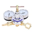 Miniatyrbild 4 av 8: Kvävgasregulatormätare Kit Tryckreduceringsventil Mässing Inlopp Utlopp Mätare Reducer