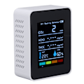 Miniatyrbillede 8 af 8: Hvid infrarød CO2-detektor Realtime-aflæsning Nøjagtig kuldioxidtemperatur Fugtighed Luftkvalitetsmonitor Meter