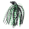 Miniatyrbilde 8 av 8: Willow Leaf Spinnerbait Anti-hengende bunnfiske lokke Spinner agn for fersk havabbor Svart