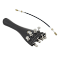 Pikkukuva 4 / 8: 3 in 1 Ebony Tailpiece ja köysihienovirittimet -setti 4/3 4/4 viulun varaosalle