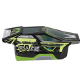 Miniatyrbilde 4 av 8: RC Car Body Shell PVC Høy støtmotstand Car Body Shell Rammedeler for SCY 16201 1/16 RC Car Green