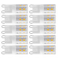 Miniatyrbillede 8 af 8: 10 stk. 2W G9 keramiske sokkel 16LED pærer til loft væglampe boligbelysning 230V varmt lys
