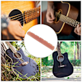 Miniatyrbilde 6 av 8: Gitarmutter Lys gul Kamel Bein Erstatningsdeler Musikkinstrumenttilbehør 42mm