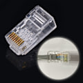 Pikkukuva 6 / 8: 100 kpl/LOT Cat6 Cat6a verkko-internet-liitin 8P8C RJ45 modulaariset pistokekaapelipäät
