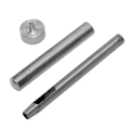 Pikkukuva 5 / 8: 50 kpl nahka-niittiä, pyöreä sisäreikä, 3 kpl työkalua DIY-askarteluun, 7 mm / 0,28 tuumaa