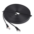 Miniatyrbillede 1 af 3: CAT7 RJ45 600MHz Patch-afskærmet LAN-netværkskabel Flad Ethernet-ledning 10m
