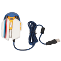 Miniatyrbilde 6 av 8: Kablet mus Ergonomisk RGB bakgrunnsbelyst Justerbar DPI 7 programmerbare taster Gaming Mus for Gaming Office Study White