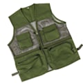 Miniatyrbillede 2 af 8: Militær Vest Slidstærk Åndbar Multi Lomme Mesh Fiskevest til Udendørs Aktiviteter XXL Militærgrøn