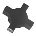 Miniatyrbilde 4 av 8: LED-vegglampe 4W 4 lampeperler dekorativ svart kvadratisk design aluminiumsvegglampe for korridor AC85 til 265V lilla lys