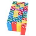 Pikkukuva 4 / 8: 45 kpl Tumbling Blocks - Muoviset, Kestävät, Vakaat, Moniväriset, Rakennuspelit Lapsille