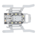 Miniatyrbillede 6 af 8: Drone Landingsgear Ben Foldbart Grå 100mAh LED-lys Genopladeligt forlænget Drone Landingsgear til Mini 3