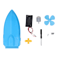 Miniatyrbillede 1 af 8: DIY Bådlegetøj Elektrisk Motoraks Propeller Aerodynamiske Både til Børn Skolevidenskabsprojekt Aerodynamisk Båd