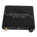 Miniatyrbilde 2 av 8: 192KHz digital til analog lydkonverter med volumjustering Digital optisk koaksial til analog stereo RCA 3,5 mm jack-omformer