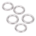 Miniatyrbilde 8 av 8: 5 stk. 304 Rustfritt Stål Runde O-Ringer Flerbruks Sømløs Sveiset Metall O-Ring for Seiling Dykking 5x20mm